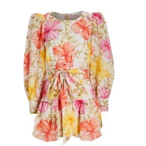 LoveShackFancy Teyana cotton-silk floral dress. New with tags